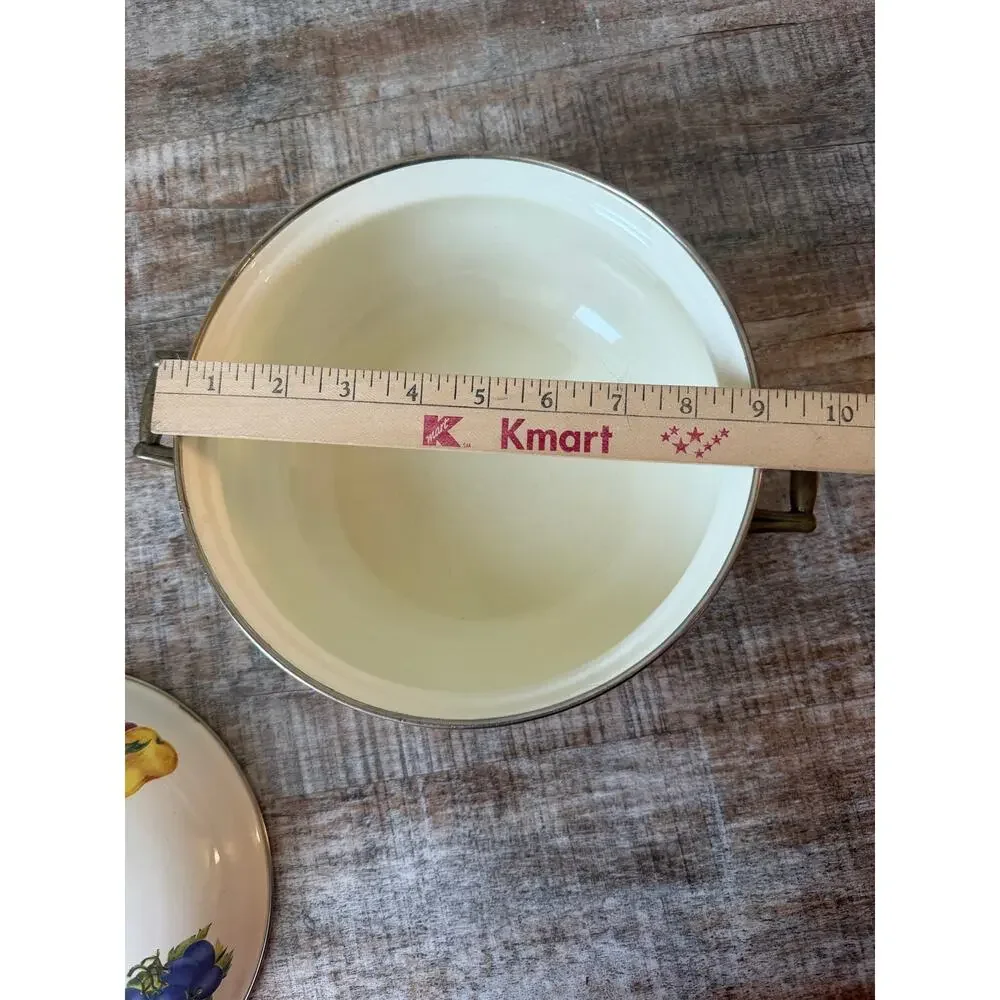 Vintage Cornucopia Enamelware 10